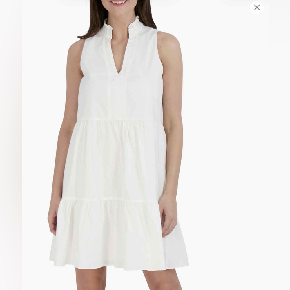 52seven Women’s Sleeveless Fully Lined Babydoll Tiered Dress, Size 8